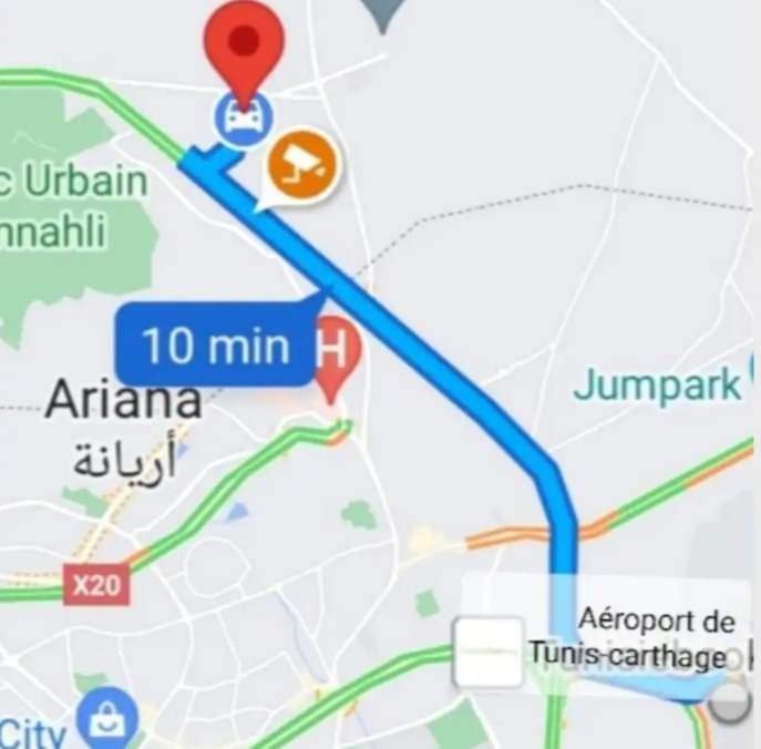 Studio, Cite La Gazelle ,Pas Jafar, Quartier Calme 10 Min De L'Aeroport Pres Du Technopark מראה חיצוני תמונה